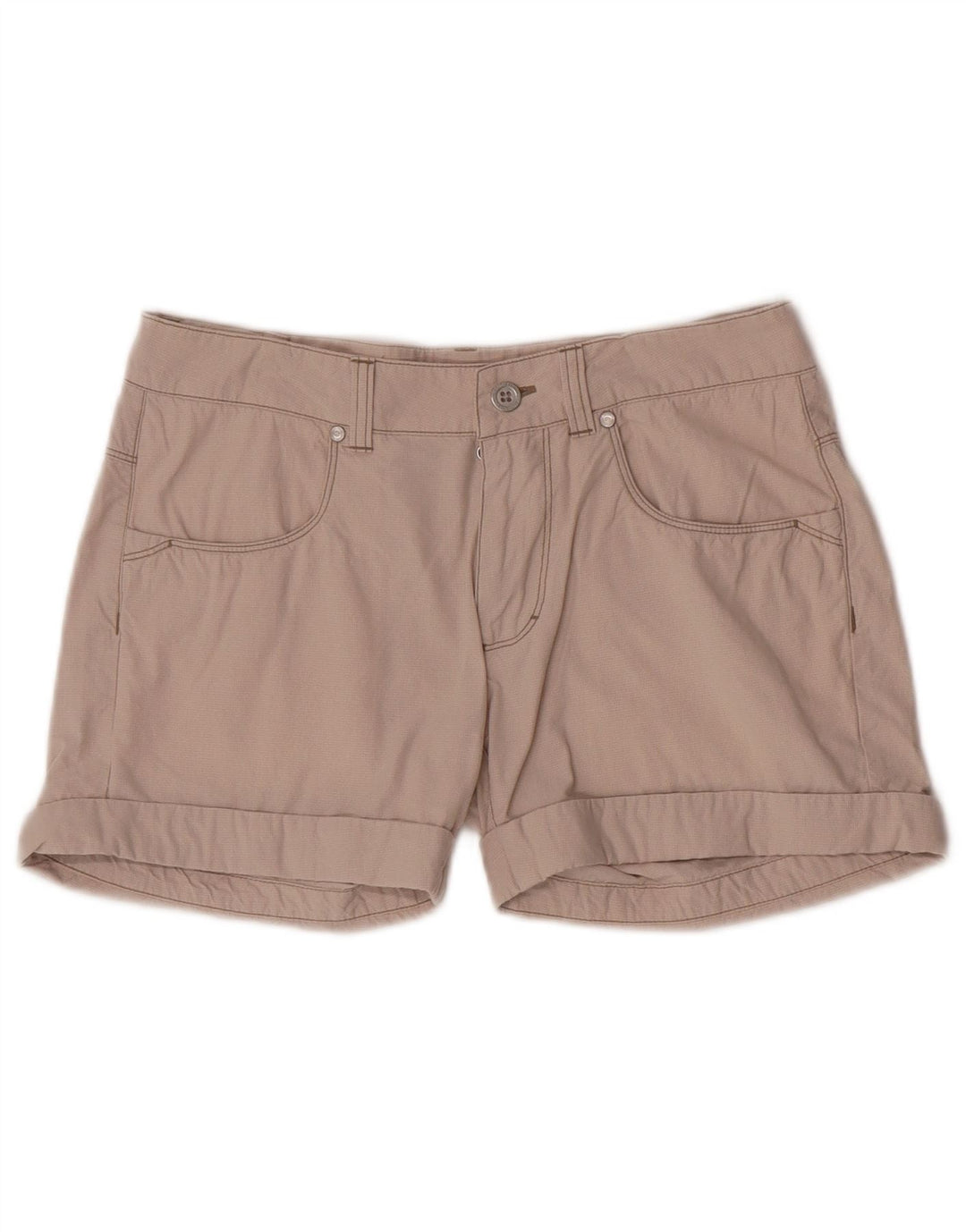Champion Womens Casual Shorts Small W28 Beige Houndstooth