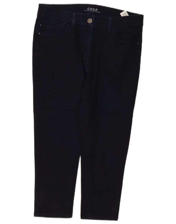 Marks & Spencer Damen-Cropped-Jeans UK 16 Large W34 L22 Marineblau
