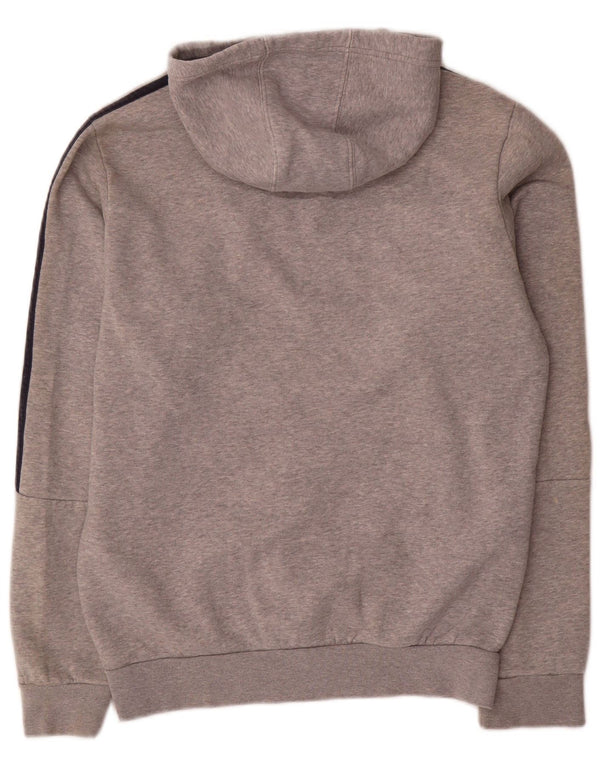 Felpa con cappuccio grafica da uomo Adidas Small in cotone grigio