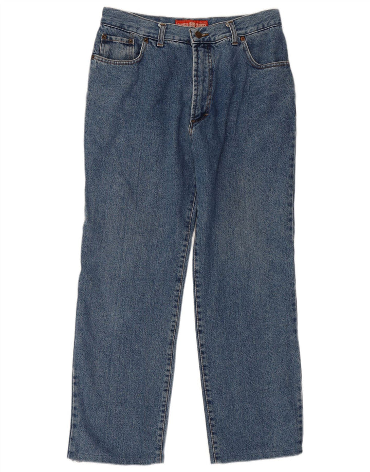 Casucci Mens Straight Jeans W32 L25 Blue Polyester