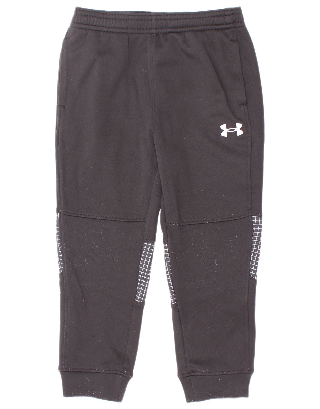 Under Armour Boys Tracksuit Trousers Joggers 2-3 Years Black Check