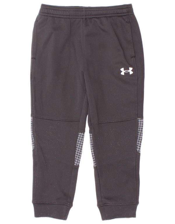 Pantaloni da tuta da ragazzo Under Armour da jogging 2-3 anni a quadri neri
