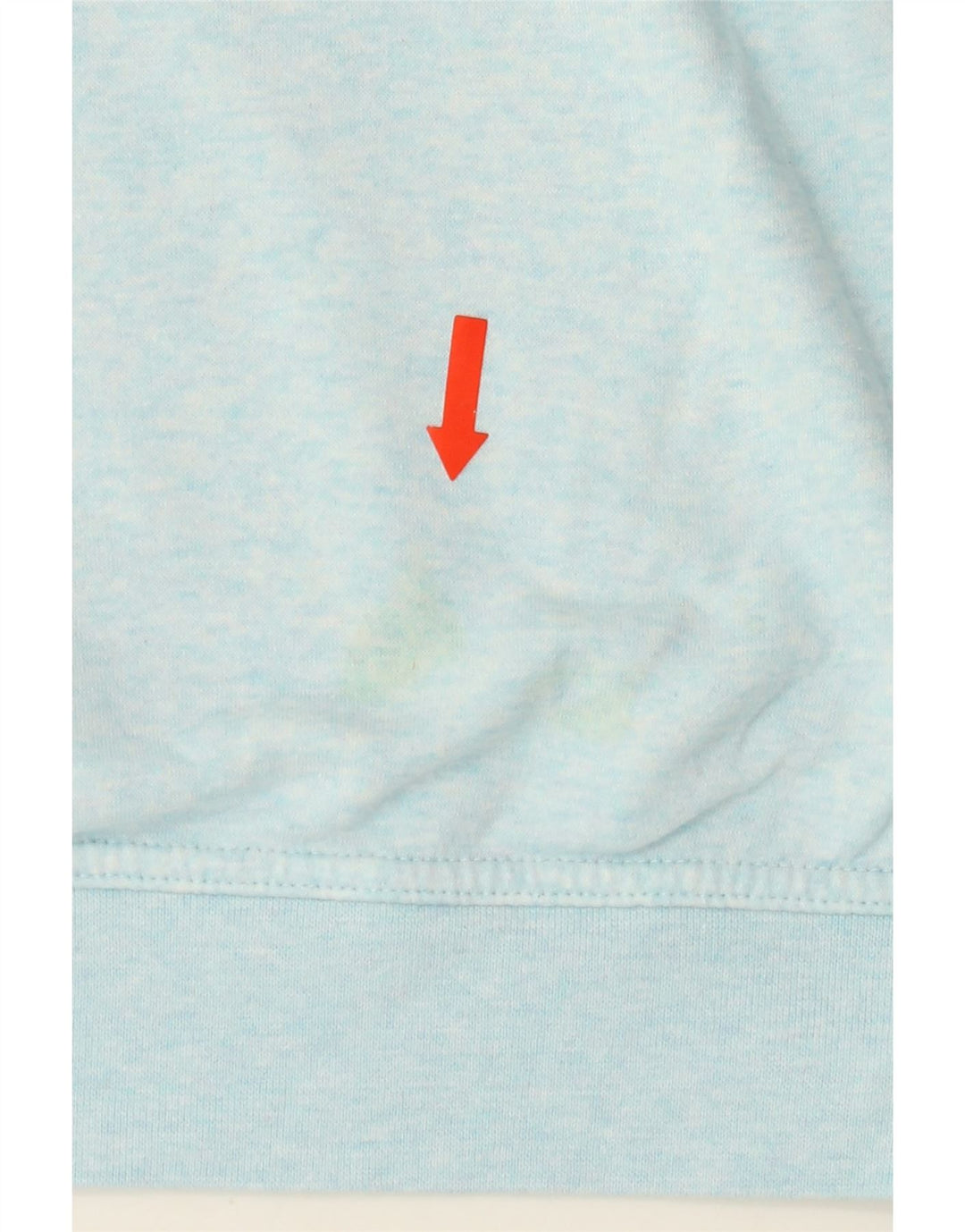 NIKE Mens Zip Hoodie Sweater Medium Blue Flecked Cotton Vintage Nike and Second-Hand Nike from Messina Hembry 