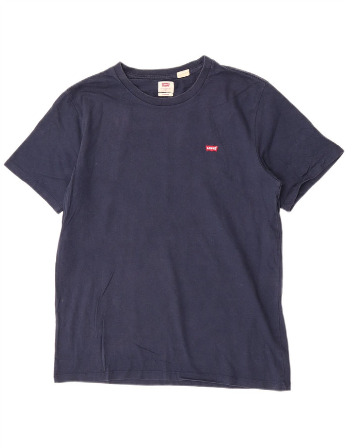 Camiseta masculina padrão Levi's Top médio azul marinho