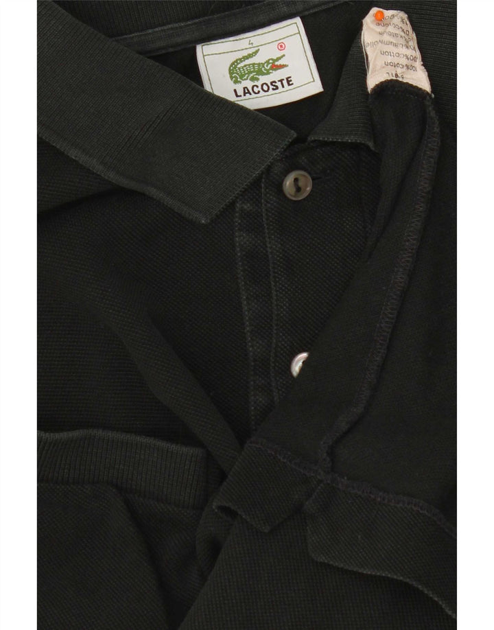 Lacoste herre poloskjorte str. 4 Medium Sort bomuld