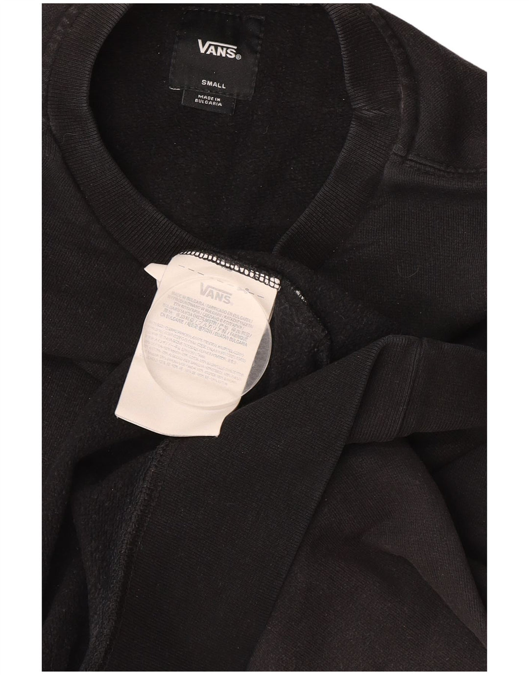 VANS Sweat-shirt graphique pour hommes Petit coton noir