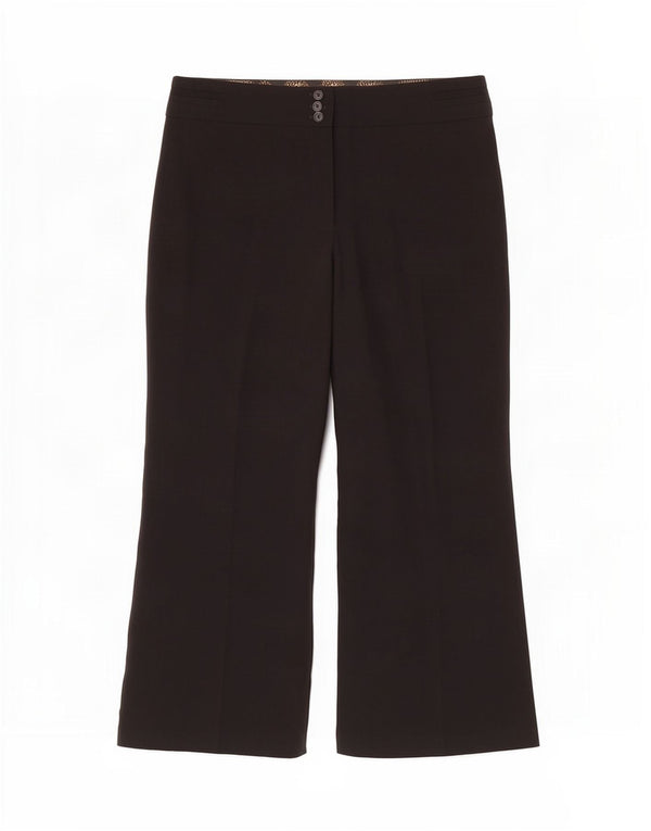 Marks & Spencer Damen Bootcut Freizeithose UK 18 XL W36 L30 Schwarz