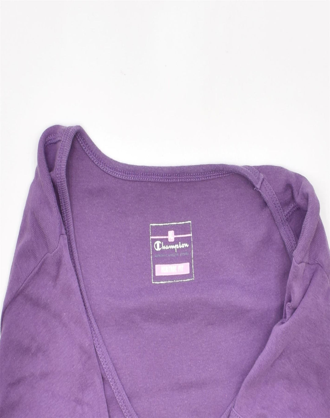 CHAMPION Womens T-Shirt Top UK 18 XL Purple Cotton | Vintage | Thrift | Second-Hand | Used Clothing | Messina Hembry 