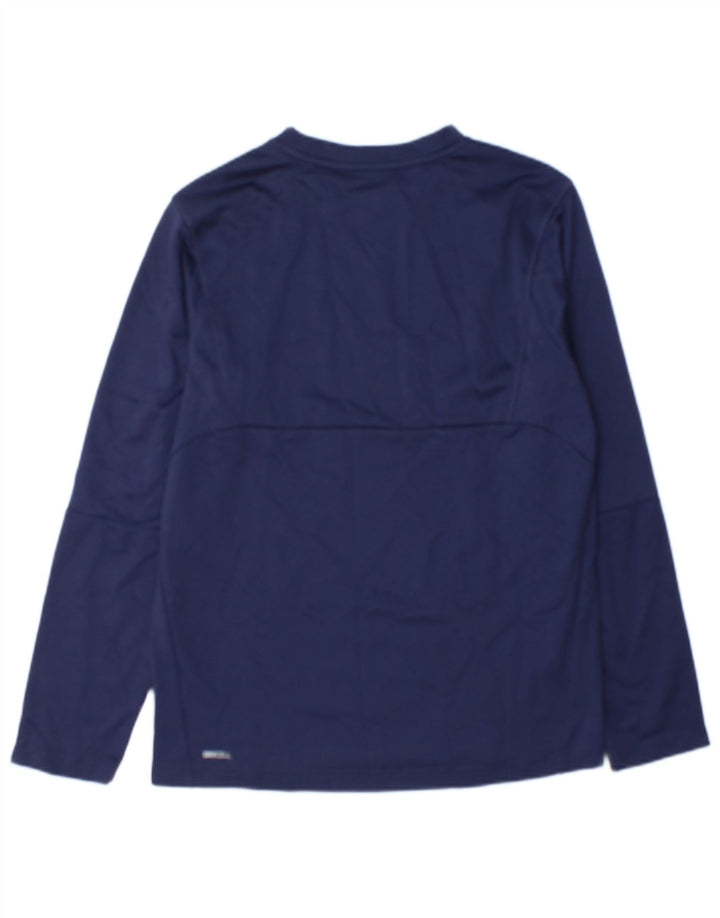 Puma Boys Top Long Sleeve 13-14 Years Navy Blue Polyester