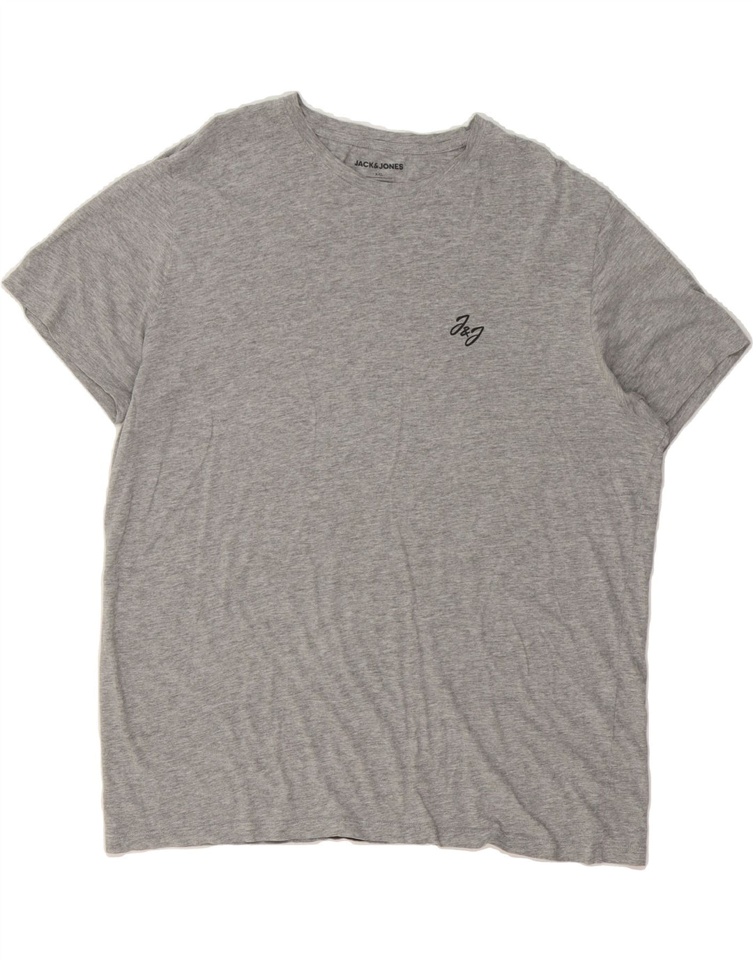 JACK & JONES Mens T-Shirt Top 2XL Grey Vintage Jack & Jones and Second-Hand Jack & Jones from Messina Hembry 