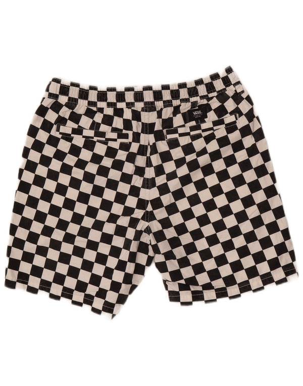 Vans Mens Swimming Shorts Medium  Black Geometric Cotton