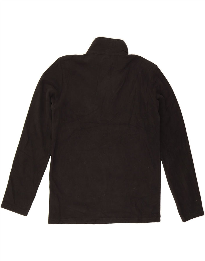 MOUNTAIN WAREHOUSE Mens Zip Neck Fleece Jumper XS Black Polyester Vintage Mountain Warehouse and Second-Hand Mountain Warehouse from Messina Hembry 