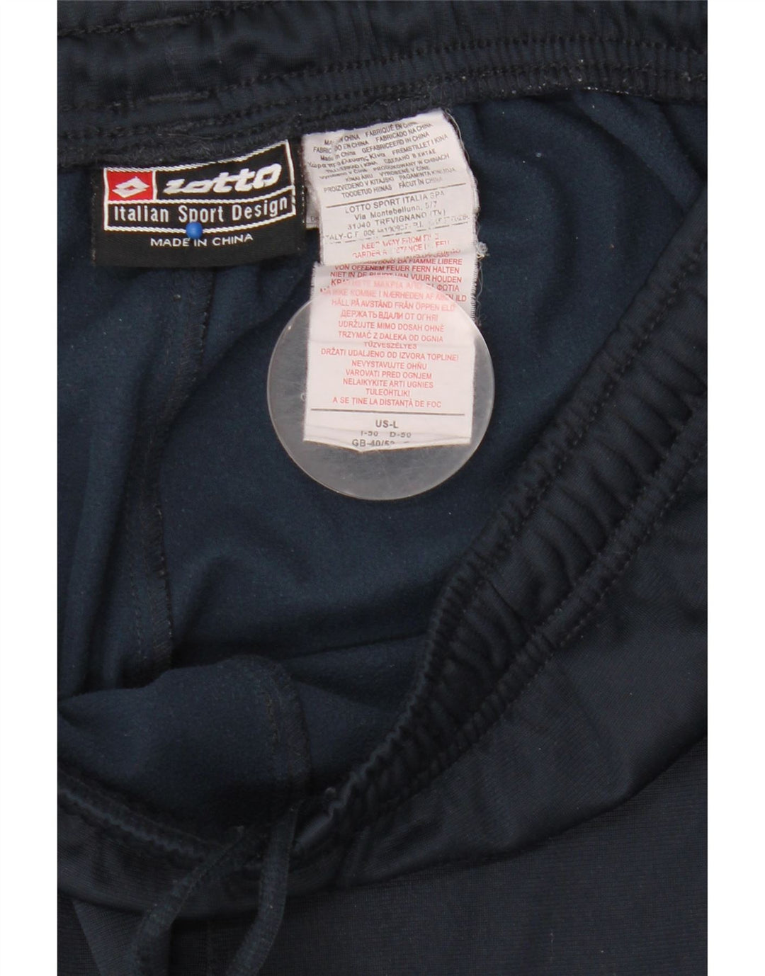 Lotto Mens Tracksuit Trousers  Large  Navy Blue Polyester