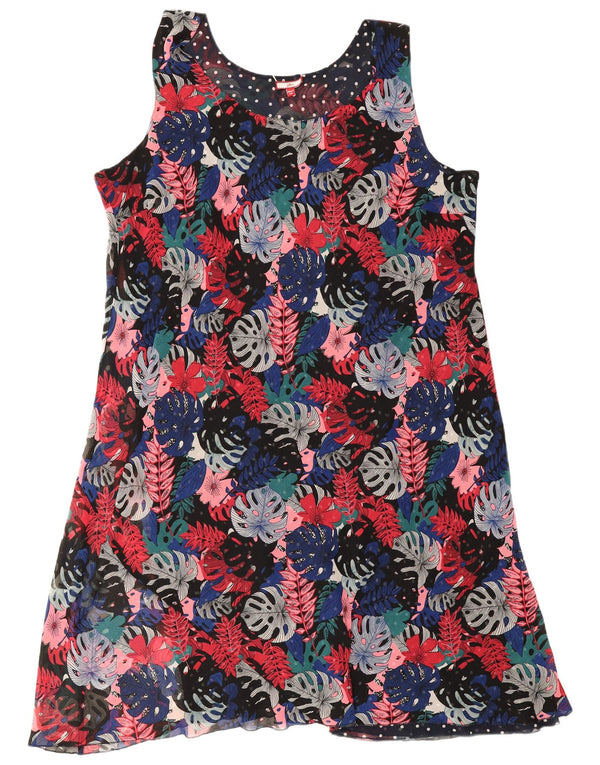 Abito a trapezio senza maniche da donna Joe Browns UK 20 2XL floreale multicolore