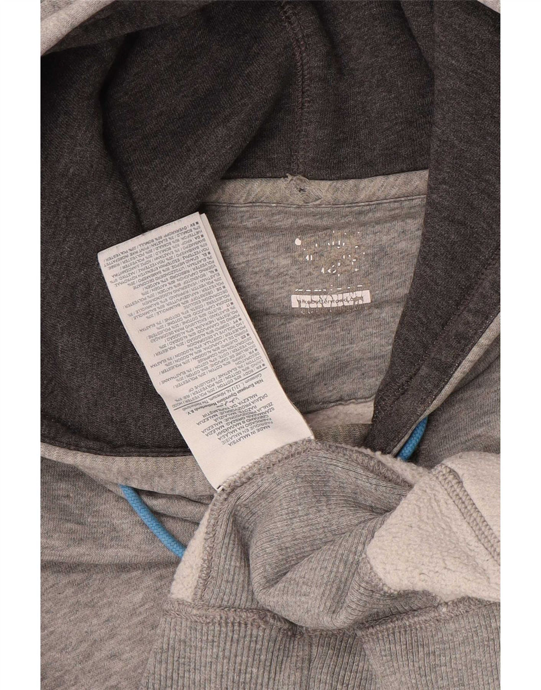 Nike Mens Hoodie Jumper Medium Grey Flecked Cotton