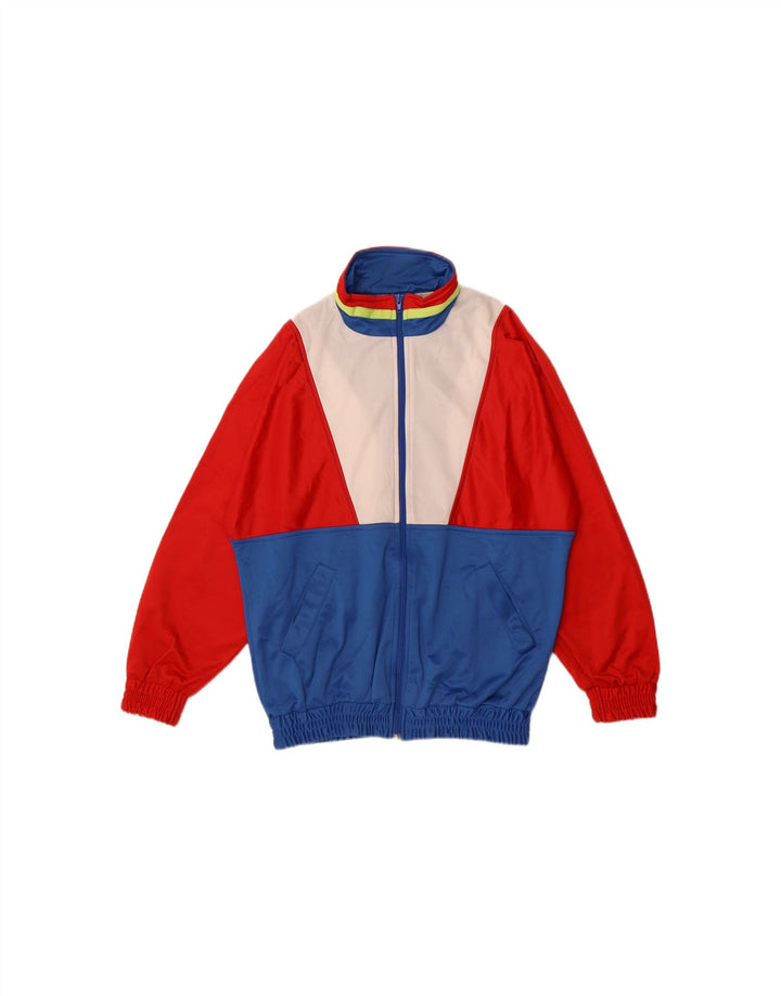 VINTAGE Boys Tracksuit Top Jacket 15-16 Years Multicoloured Colourblock Vintage Vintage and Second-Hand Vintage from Messina Hembry 