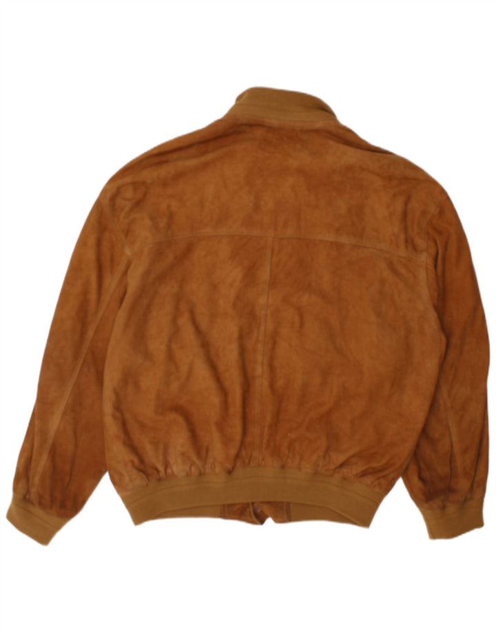 Vintage herre ruskind bomberjakke UK 42 XL Brun
