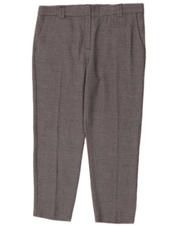 Pantaloni corti da donna Marks & Spencer UK 14 Large W34 L26 Nero geometrico