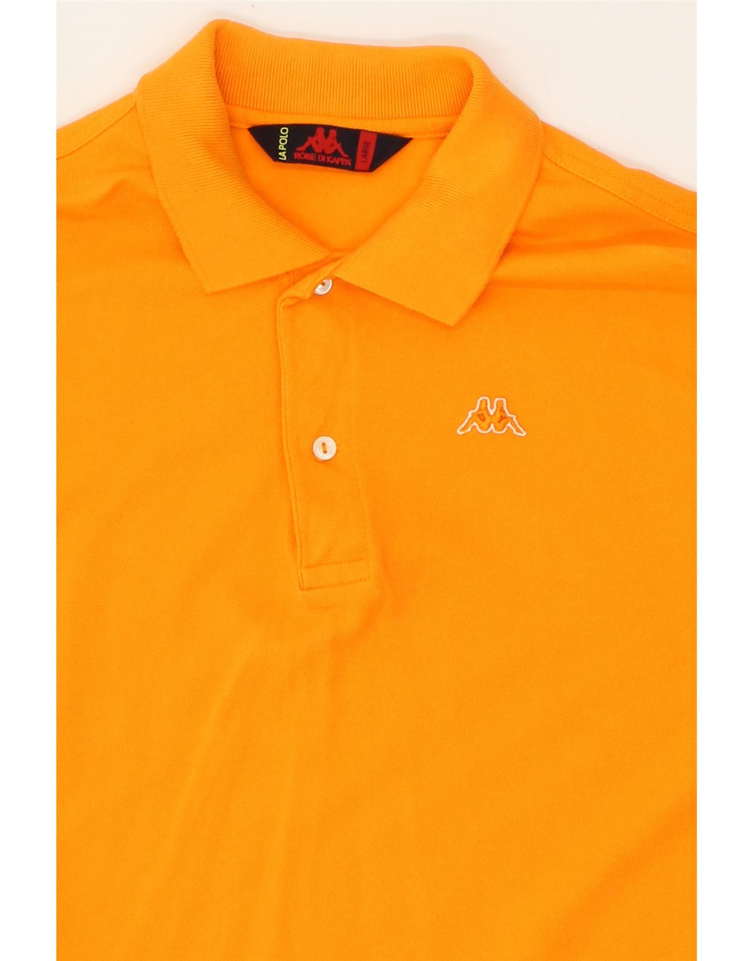 KAPPA Mens Polo Shirt Large Orange Cotton Vintage Kappa and Second-Hand Kappa from Messina Hembry 