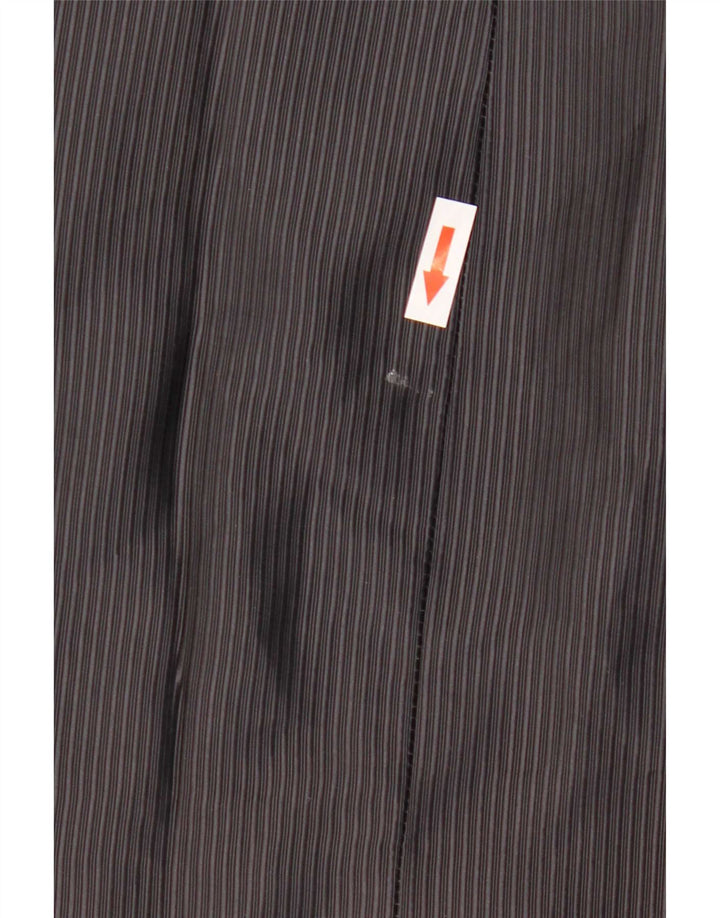 Carlo Pignatelli Mens 4 Button Blazer Jacket IT 50 Large Black Pinstripe