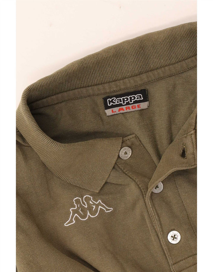 Kappa Mens Polo Shirt Large Khaki