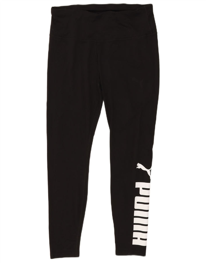 Puma Damen Graphic Leggings UK 18 XL Schwarz Polyester