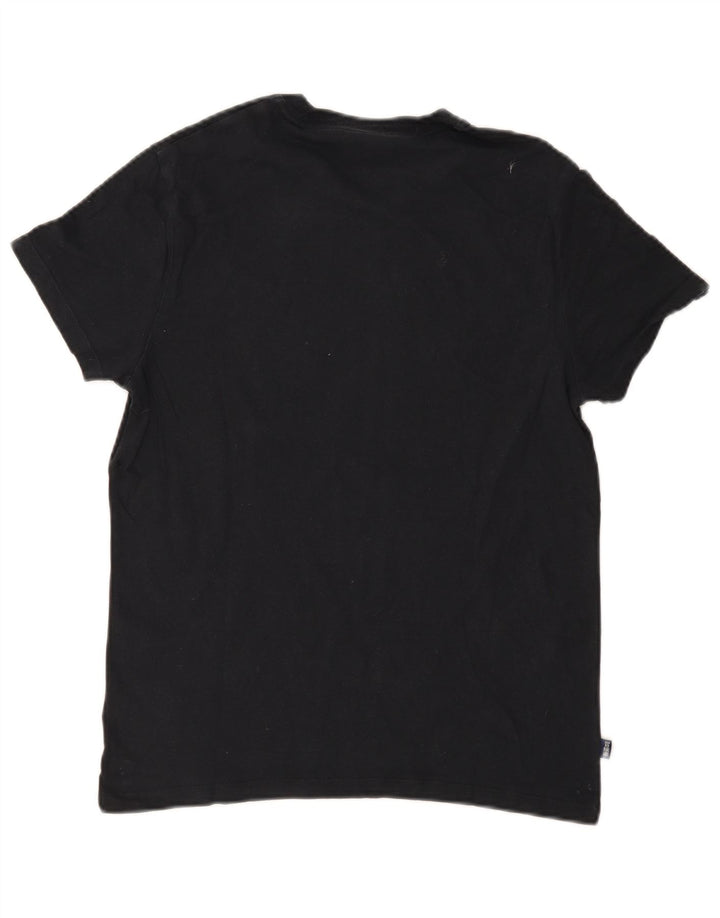 Superdry Mens T-Shirt Top Medium Black Cotton