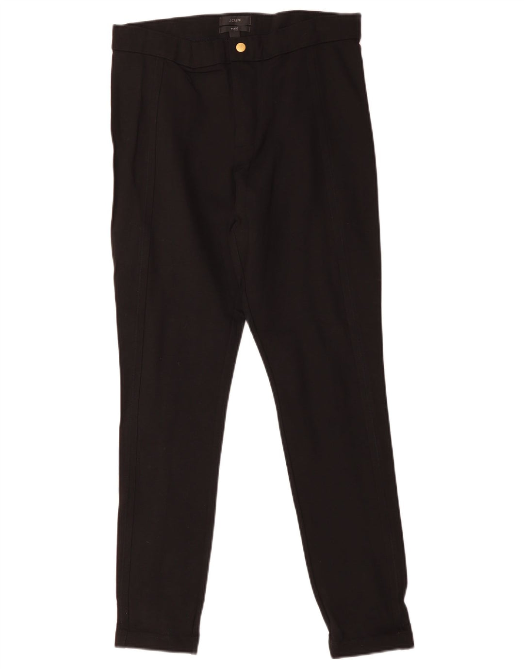 J. Crew Womens Pixie Slim Casual Trousers US 10 Large W30 L30 Black Viscose