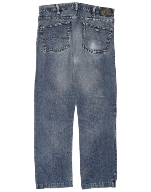 Armani Mens Straight Jeans W38 L31 Blue