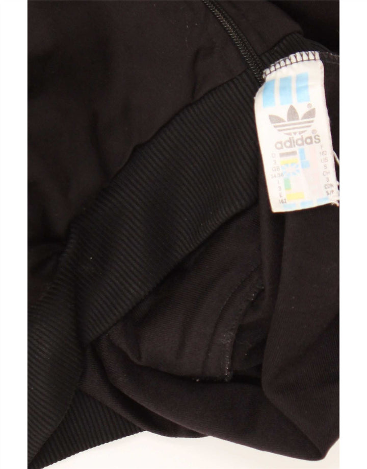 Adidas Mens Tracksuit Top Jacket UK 34/36 Small Black Polyester