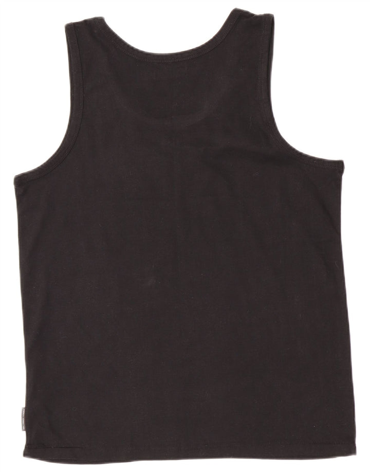 French Connection Mens Vest Top XL Black Cotton