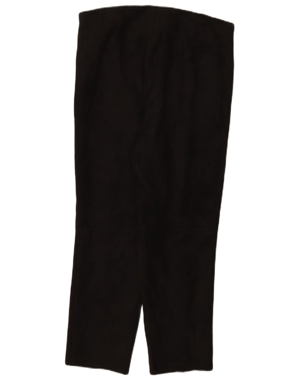 Zara Mujer Pantalones Cortos Slim 2XL W34 L26 Poliéster Negro