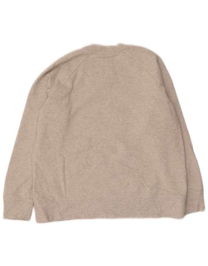 Champion Womens Sweatshirt Jumper UK 14 Medium Grey Cotton