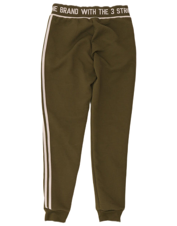 Adidas Pantalon de survêtement à trois bandes pour femme, jogging UK 8, petit kaki