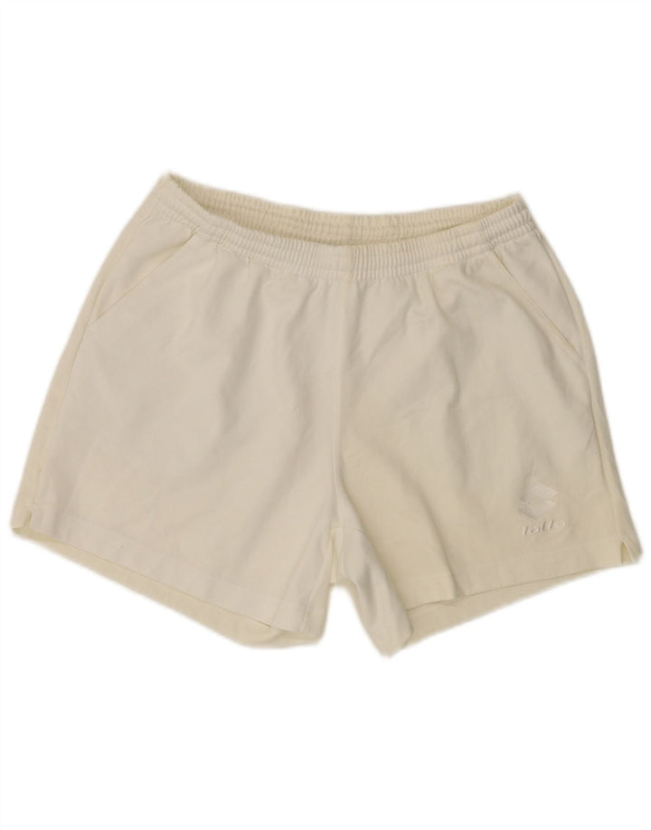 LOTTO Mens Sport Shorts Medium Off White