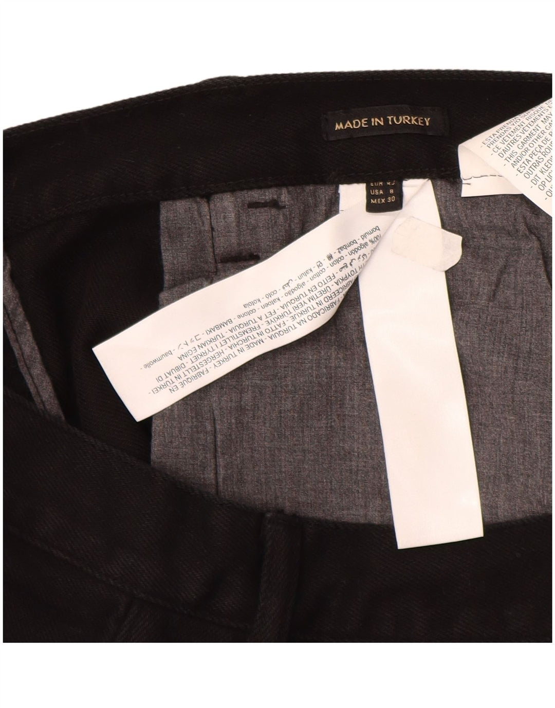 Massimo Dutti Dame Højhøjde Straight Jeans EU 40 Medium W30 L29 Sort