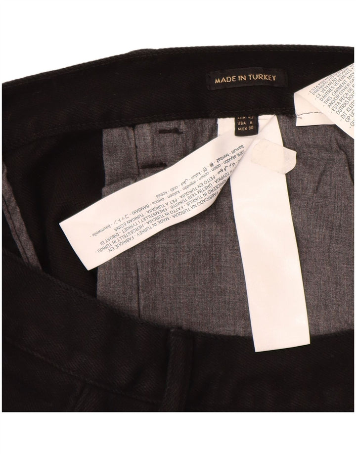 Massimo Dutti Dame Højhøjde Straight Jeans EU 40 Medium W30 L29 Sort