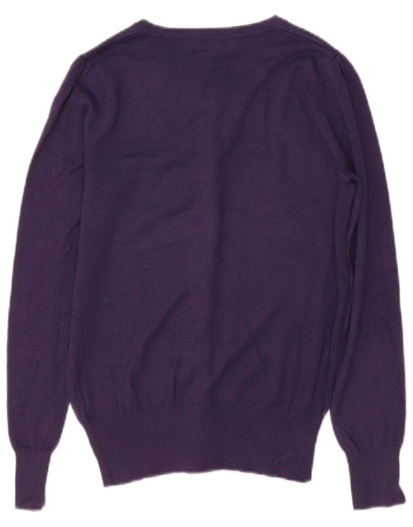 Marks & Spencer Dame Cardigan Sweater UK 8 Small Purple Viscose