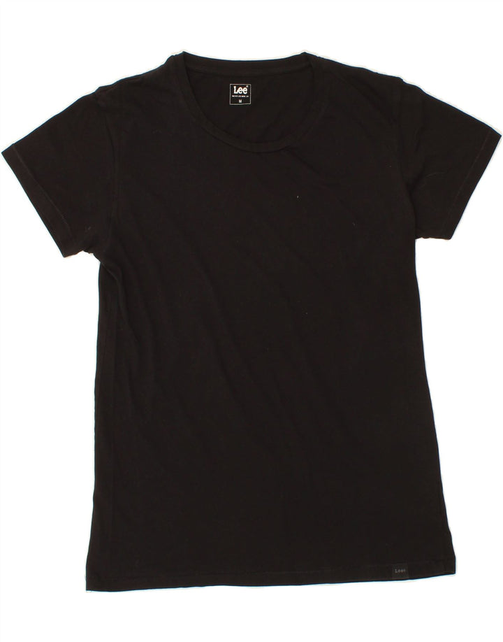 LEE Womens T-Shirt Top UK 14 Medium Black Cotton Vintage Lee and Second-Hand Lee from Messina Hembry 