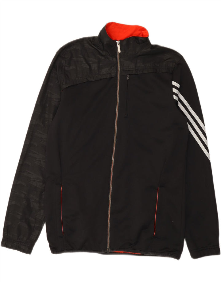 Giacca Top della tuta da ragazzo Adidas 15-16 anni in poliestere nero