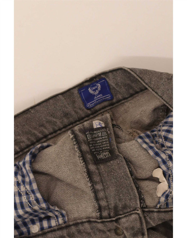 Gianmarco Venturi Mens Straight Jeans W32 L34 Grey Cotton