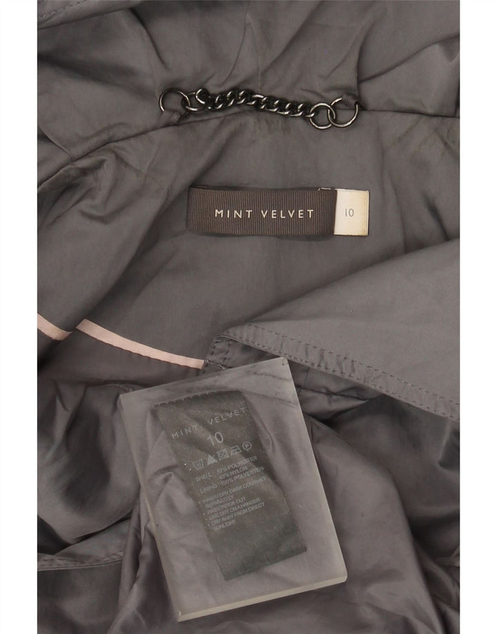 MINT VELVET Womens Oversized Utility Jacket UK 10 Small  Grey Polyester