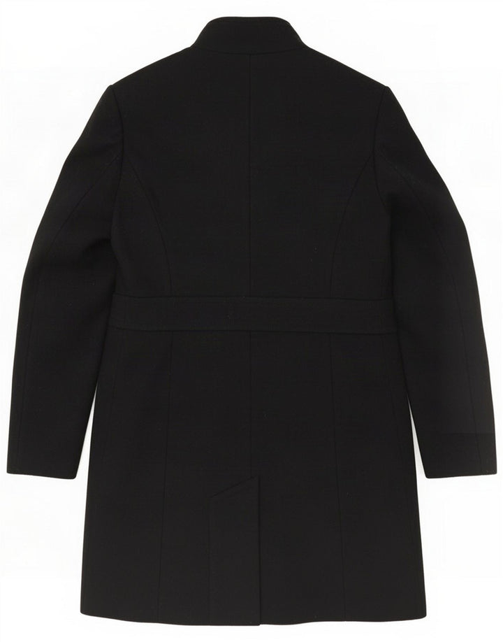Abrigo Benetton para mujer UK 8 Small Black Wool