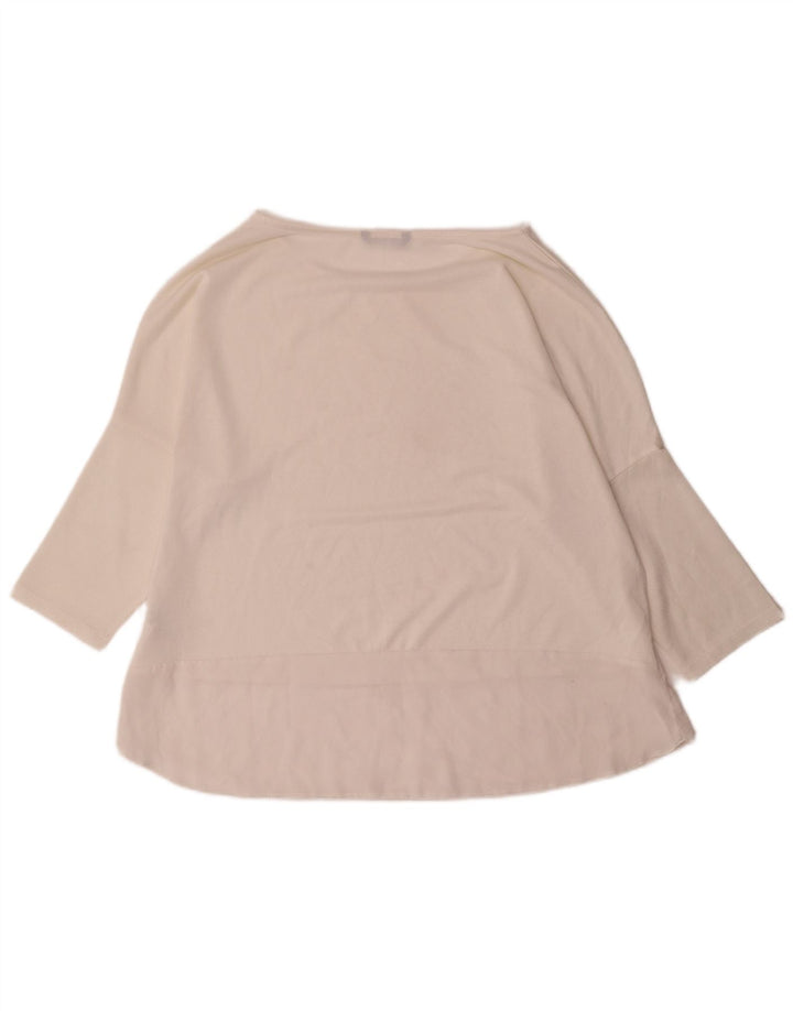 Marks & Spencer Womens Top 3/4 Sleeve UK 18 XL White Polyester