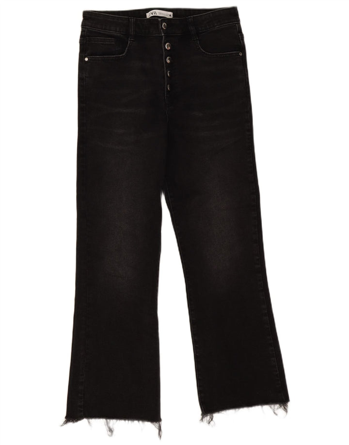 Zara Jeans Bootcut Mujer EU 40 Medium W30 L26 Algodón Negro