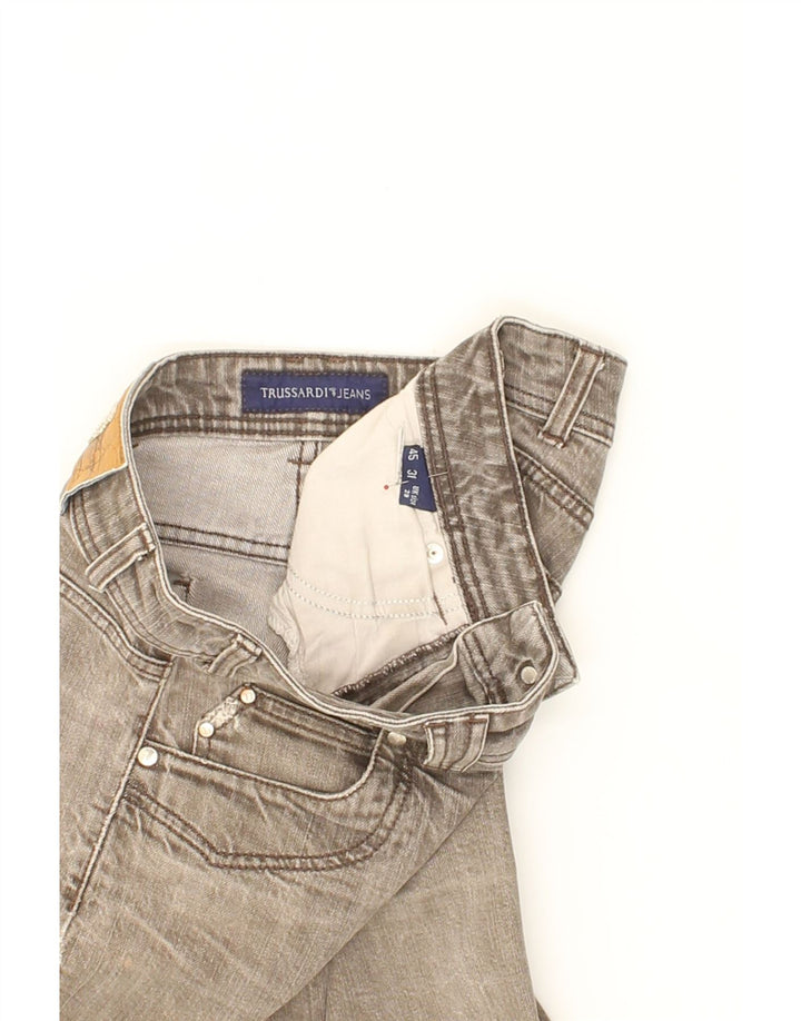 TRUSSARDI Womens Straight Jeans W29 L29 Brown Vintage Trussardi and Second-Hand Trussardi from Messina Hembry 