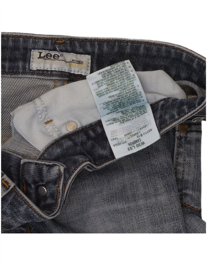 Lee Womens Cameron Straight Jeans W30 L28 Blue Cotton