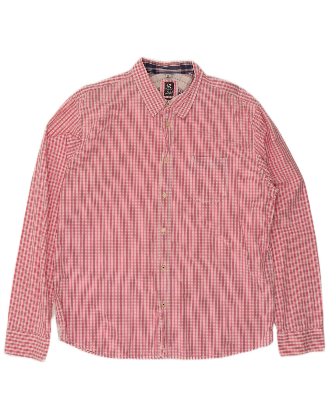 Camicia da uomo Classic Fit di White Stuff XL in cotone a quadri rosa