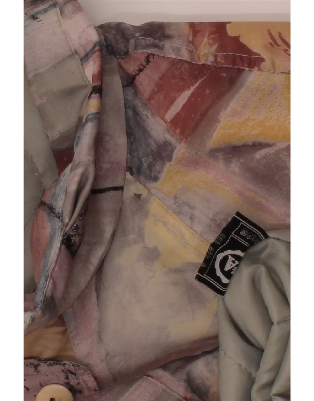 C & A Womens Abstract Pattern Windbreaker Coat UK 18 XL Multicoloured Vintage C & A and Second-Hand C & A from Messina Hembry 