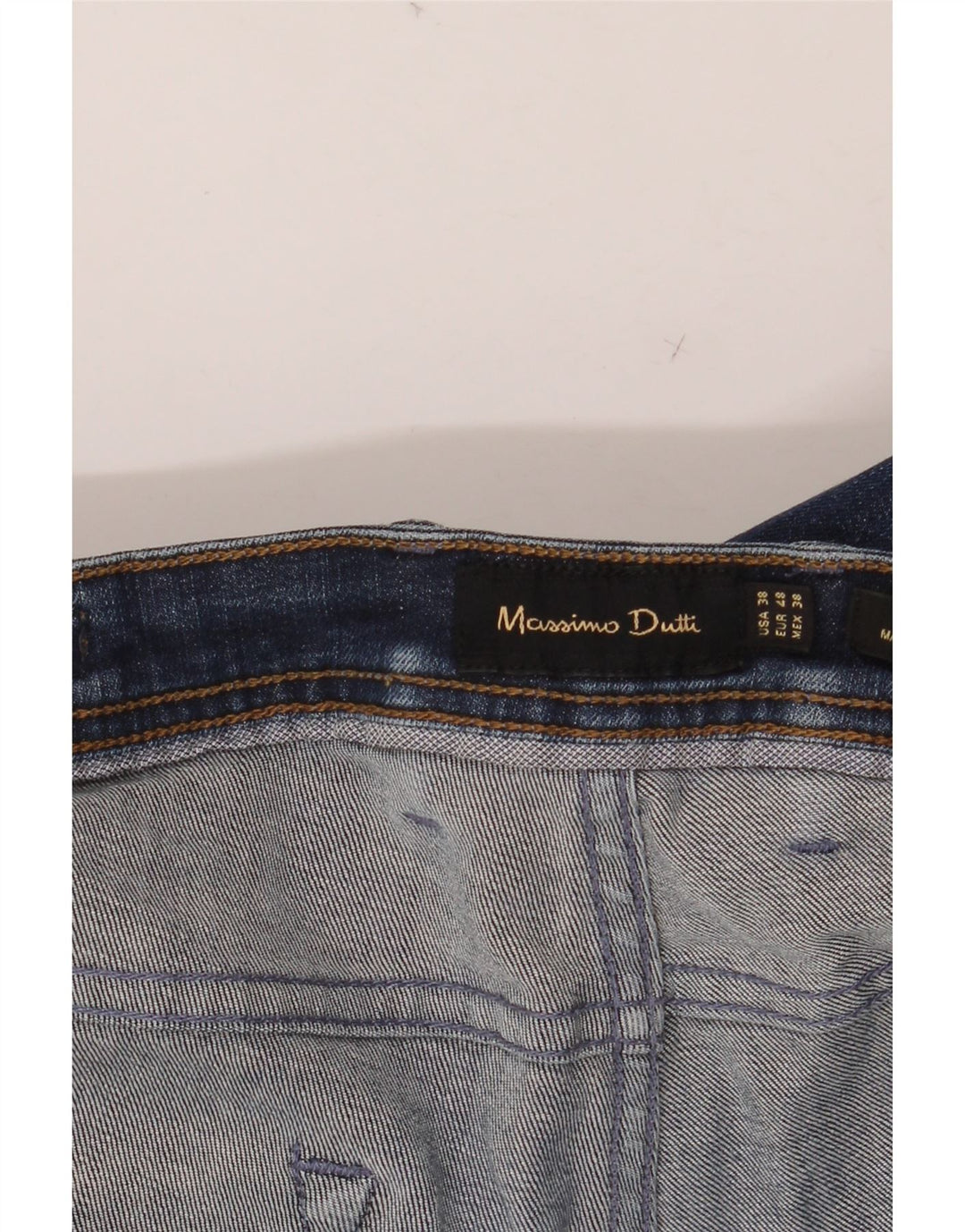 MASSIMO DUTTI Jean Slim Homme EU 48 XL W38 L32 Bleu